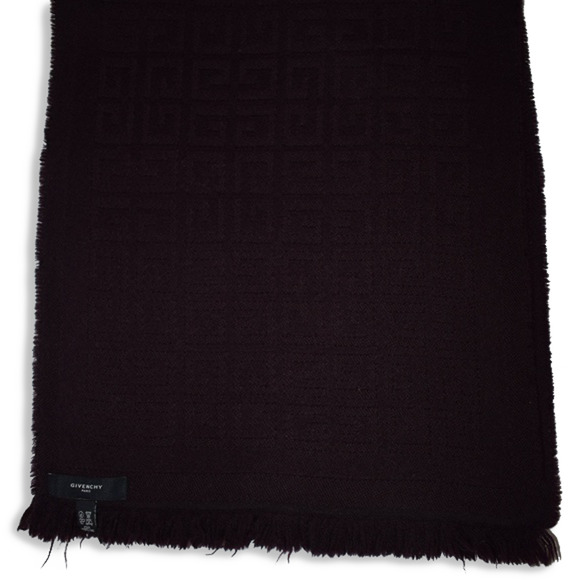 Auth Givenchy Vintage "G" Monogram Pattern Scarf